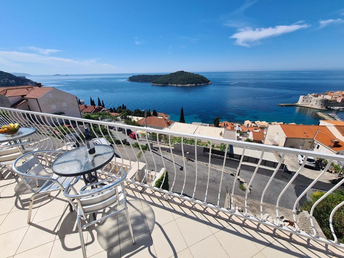 Panoramic Sea And Old Town View Dubrovnik Leilighet Eksteriør bilde