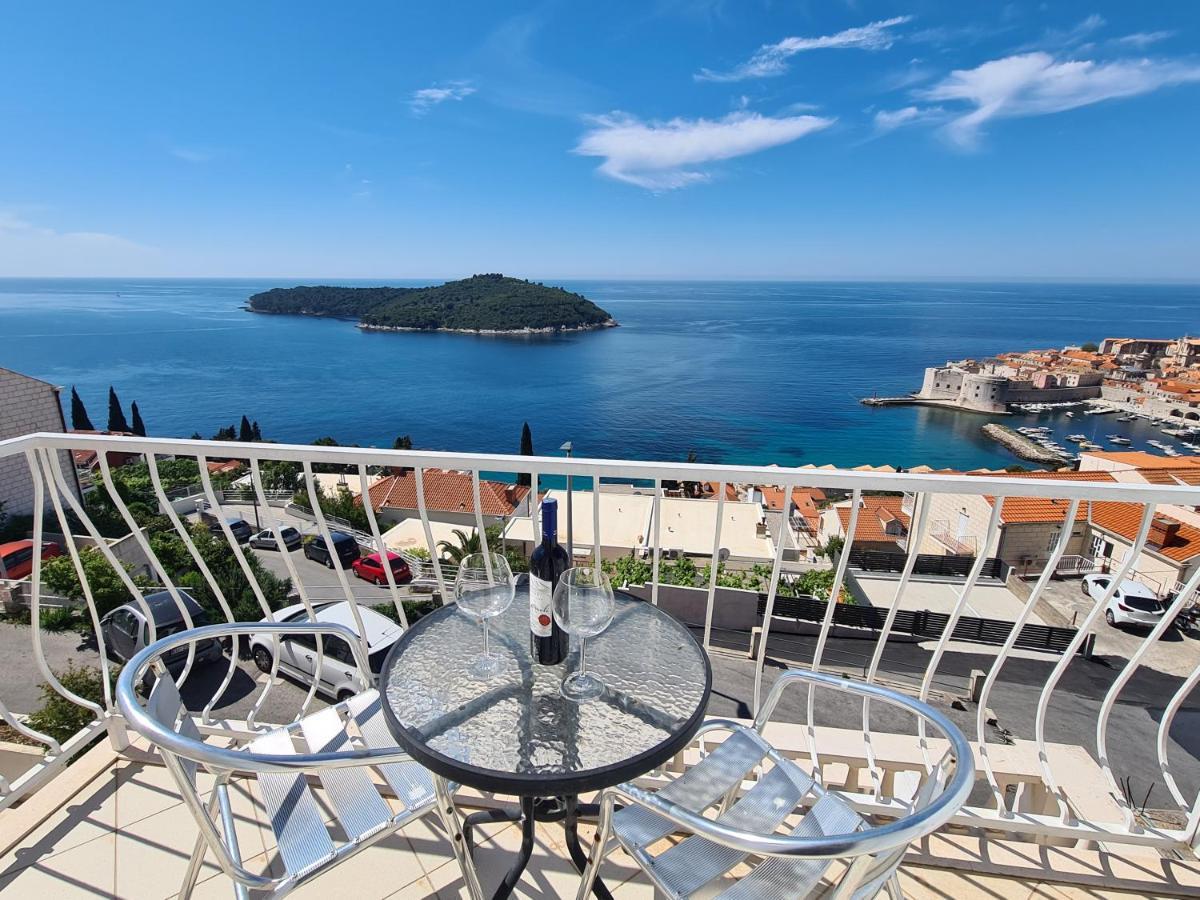 Panoramic Sea And Old Town View Dubrovnik Leilighet Eksteriør bilde