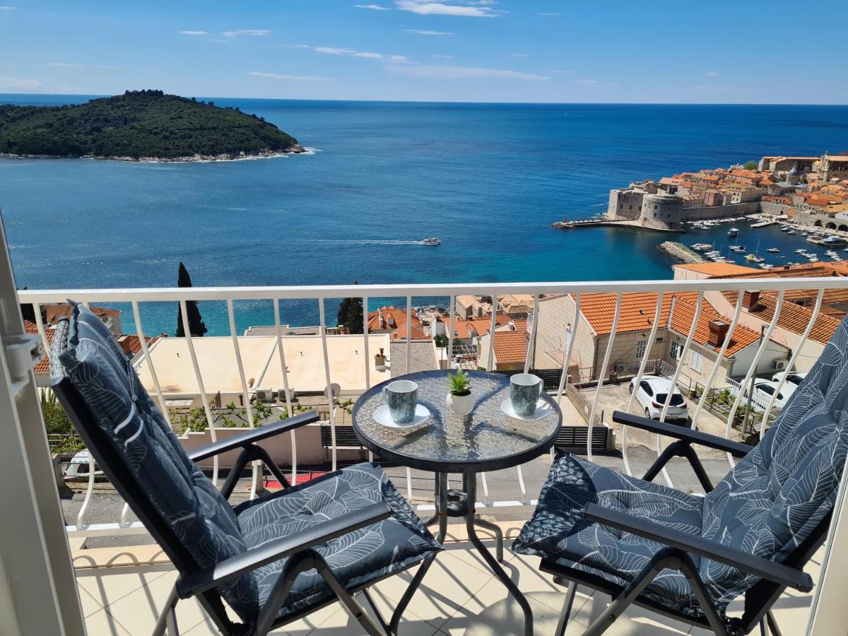 Panoramic Sea And Old Town View Dubrovnik Leilighet Eksteriør bilde